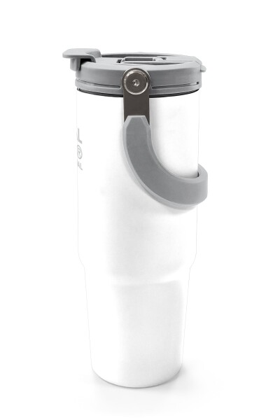 Coral High Beyaz Pipetli ve Direkt İçim Çelik Termos 900 ml 38749 - 5