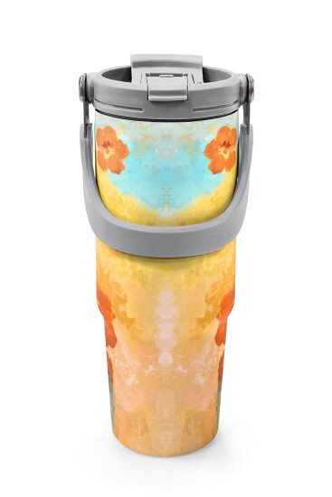 Coral High Çicek Desenli Pipetli ve Direkt İçim Çelik Termos 900 ml 38739 - 7