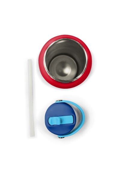 Coral High Çok Renkli Çizgi Desenli Katlanır Ağızlıklı Çelik Termos 650 ml 38312 - 6