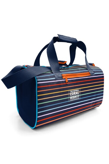 Coral High Çok Renkli Çizgi Desenli Spor Çantası 27548 - Coral High