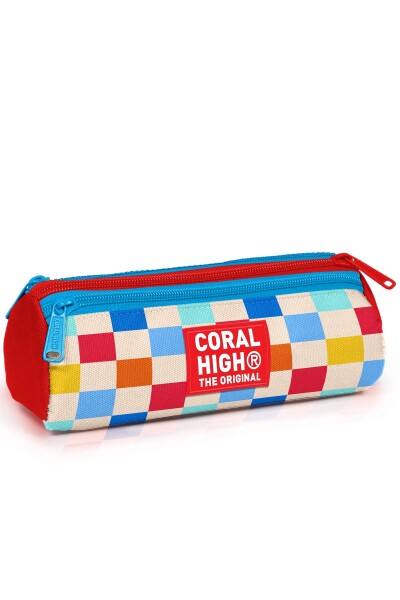 Coral High Çok Renkli Dama Desenli 3’lü Okul Çanta Seti SET0133225 - 4