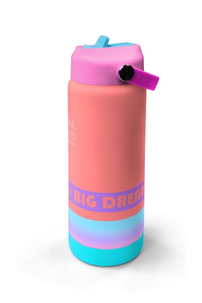 Coral High Çok Renkli Desenli Katlanır Ağızlıklı Çelik Termos 650 ml 38373 - 4