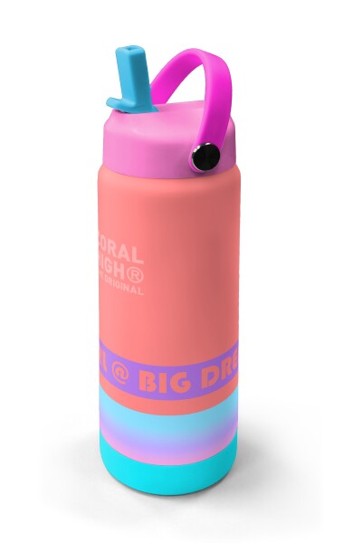Coral High Çok Renkli Desenli Katlanır Ağızlıklı Çelik Termos 650 ml 38373 - 2