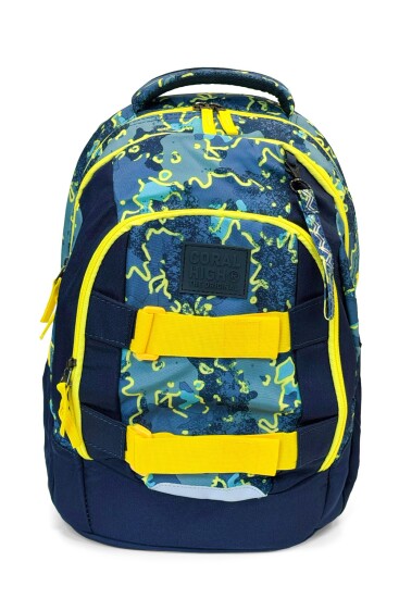 Coral High Çok Renkli Desenli Okul Sırt Çantası 24437 - Coral High