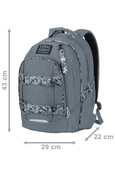 Coral High Çok Renkli Desenli Okul Sırt Çantası 24437 - 7