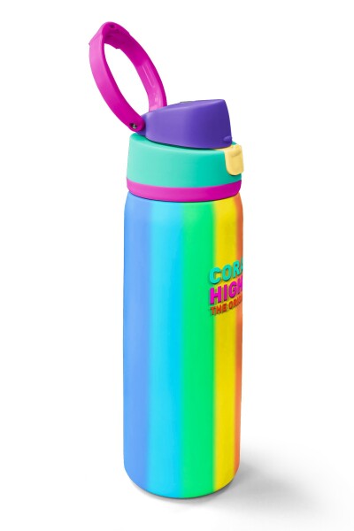 Coral High Çok Renkli Desenli Pipetli ve Direkt İçim Çelik Termos 800 ml 38535 - 2