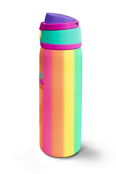 Coral High Çok Renkli Desenli Pipetli ve Direkt İçim Çelik Termos 800 ml 38535 - 5