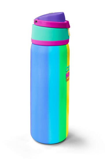 Coral High Çok Renkli Desenli Pipetli ve Direkt İçim Çelik Termos 800 ml 38535 - 4