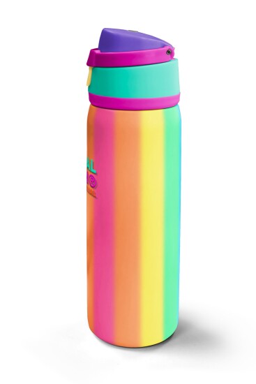 Coral High Çok Renkli Desenli Pipetli ve Direkt İçim Çelik Termos 800 ml 38535 - 5