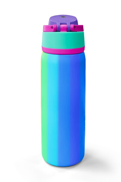 Coral High Çok Renkli Desenli Pipetli ve Direkt İçim Çelik Termos 800 ml 38535 - 6