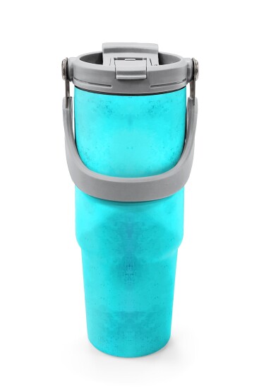 Coral High Çok Renkli Desenli Pipetli ve Direkt İçim Çelik Termos 900 ml 38737 - 7