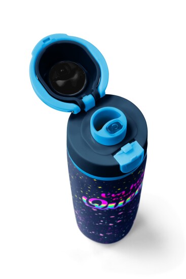 Coral High Çok Renkli Lacivert Desenli Pipetli ve Direkt İçim Çelik Termos 800 ml 38524 - 7