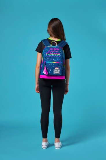 Coral High Çok Renkli Okul Sırt Çantası 23635 - 7