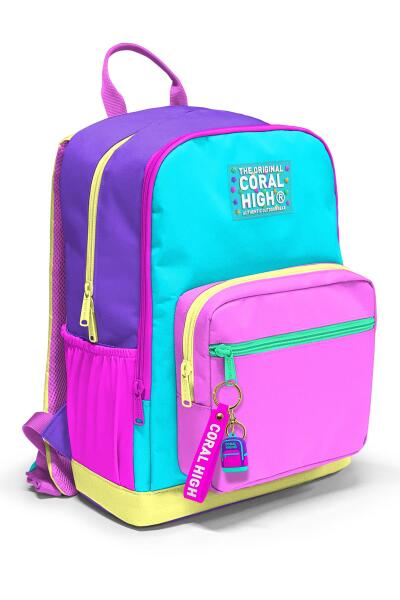 Coral High Çok Renkli Okul Sırt Çantası 23676 - 1