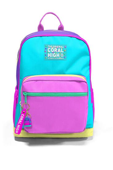 Coral High Çok Renkli Okul Sırt Çantası 23676 - 7