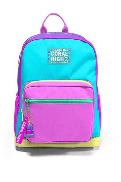 Coral High Çok Renkli Okul Sırt Çantası 23676 - 7