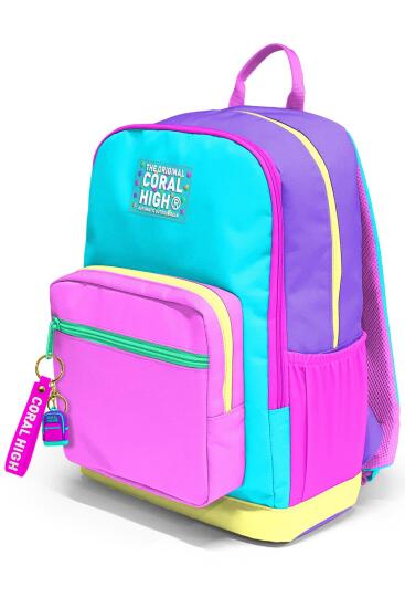 Coral High Çok Renkli Okul Sırt Çantası 23676 - 8