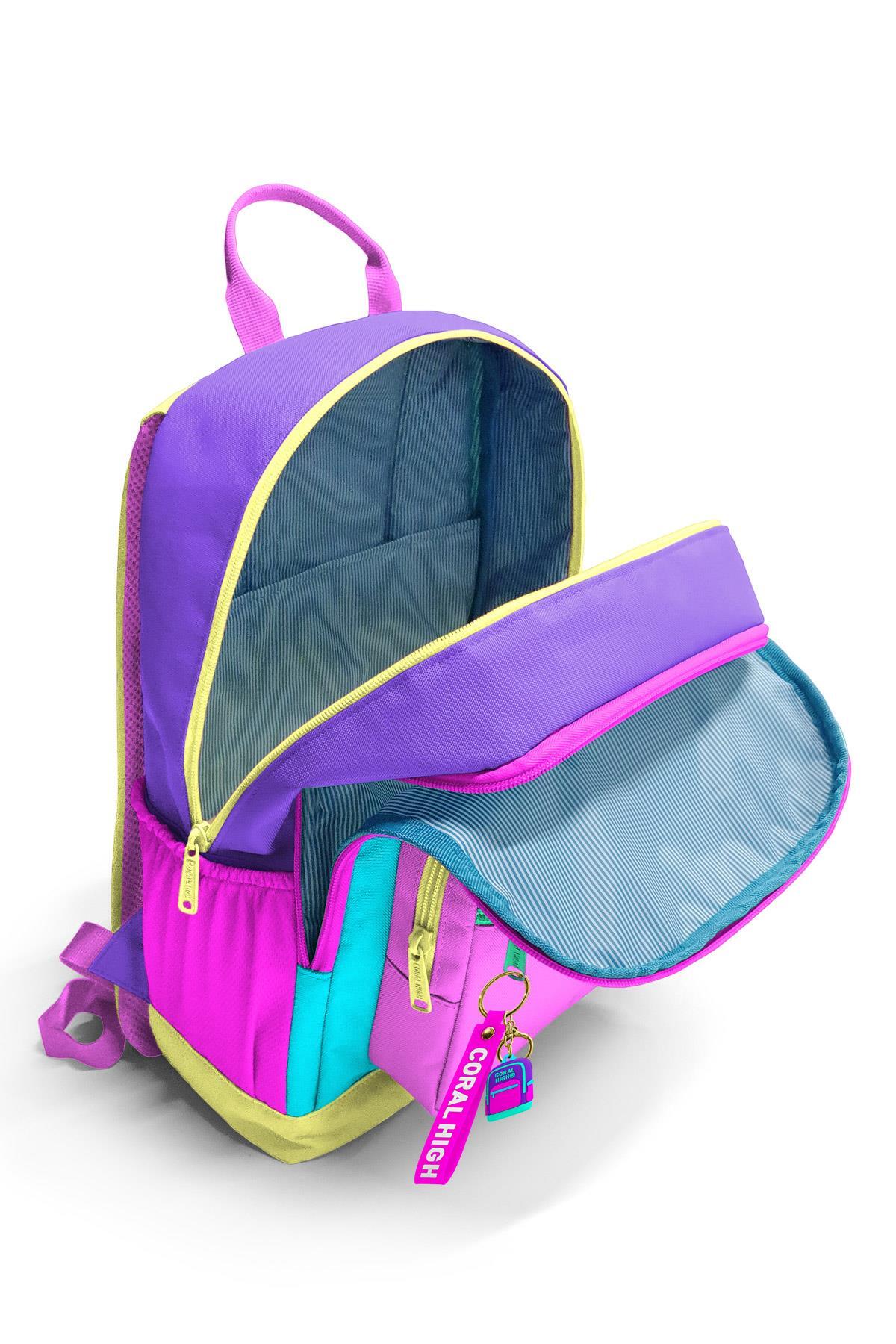 Coral High Çok Renkli Okul Sırt Çantası 23676 - Coral High