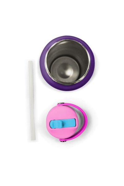 Coral High Çok Renkli Piksel Kalp Desenli Katlanır Ağızlıklı Çelik Termos 650 ml 38308 - 6