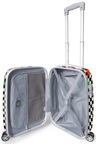 Coral High Dama Desenli Kabin Boy Valiz (50cm) 16560 - 2