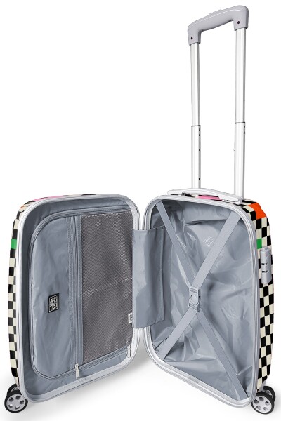 Coral High Dama Desenli Kabin Boy Valiz (50cm) 16560 - 2