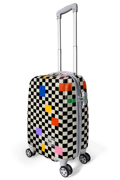 Coral High Dama Desenli Kabin Boy Valiz (50cm) 16560 - 3