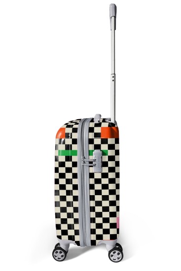 Coral High Dama Desenli Kabin Boy Valiz (50cm) 16560 - 5