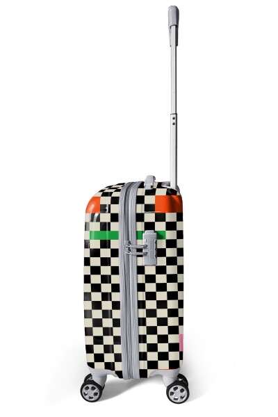 Coral High Dama Desenli Kabin Boy Valiz (50cm) 16560 - 5