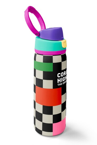 Coral High Dama Desenli Pipetli ve Direkt İçim Çelik Termos 800 ml 38504 - 2