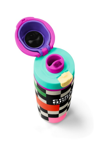 Coral High Dama Desenli Pipetli ve Direkt İçim Çelik Termos 800 ml 38504 - 7