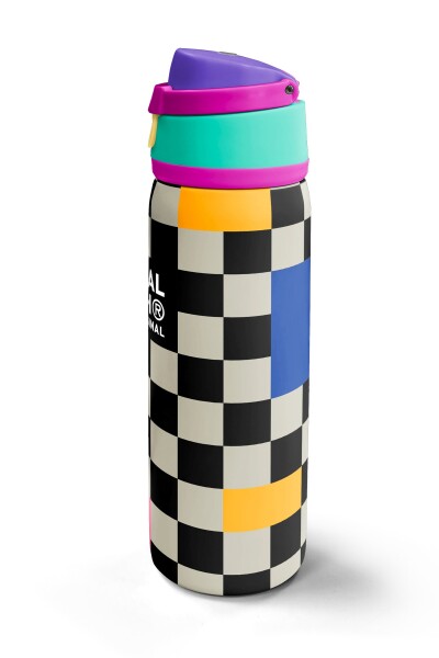 Coral High Dama Desenli Pipetli ve Direkt İçim Çelik Termos 800 ml 38504 - 5