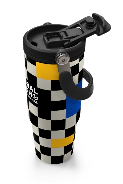 Coral High Dama Desenli Pipetli ve Direkt İçim Çelik Termos 900 ml 38703 - 3