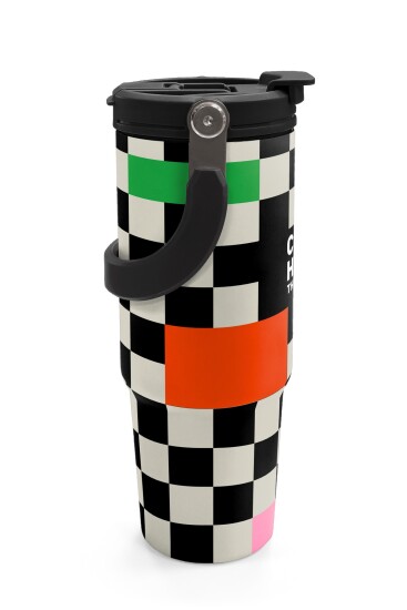 Coral High Dama Desenli Pipetli ve Direkt İçim Çelik Termos 900 ml 38703 - 6