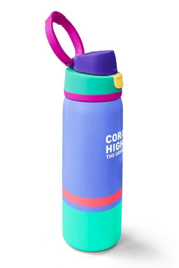 Coral High Derin Mavi Renkli Pipetli ve Direkt İçim Çelik Termos 800 ml 38530 - 2
