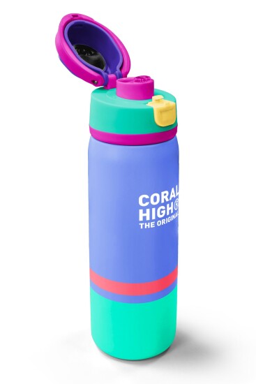 Coral High Derin Mavi Renkli Pipetli ve Direkt İçim Çelik Termos 800 ml 38530 - 3