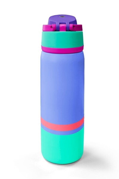 Coral High Derin Mavi Renkli Pipetli ve Direkt İçim Çelik Termos 800 ml 38530 - 6