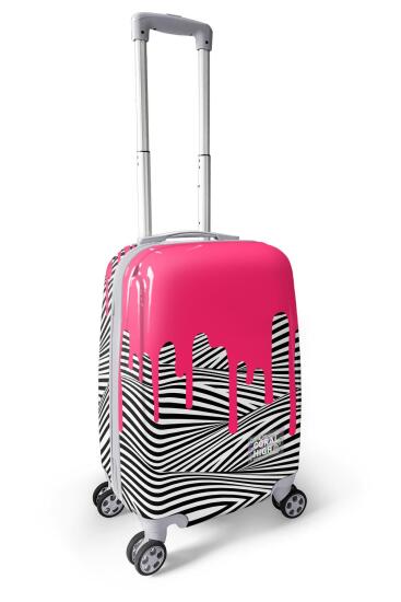 Coral High Desenli Kabin Boy Valiz (50cm) 16552 - 7