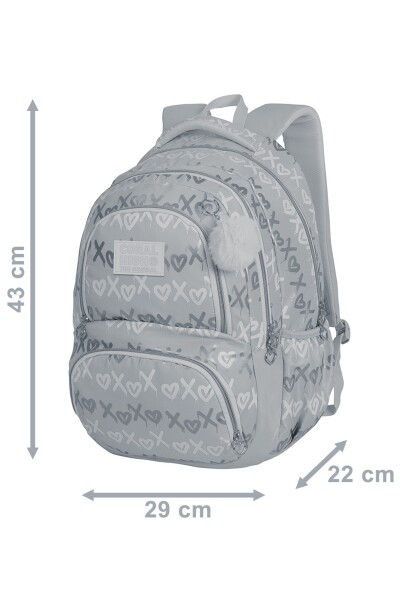 Coral High Desenli Okul Sırt Çantası 24468 - 7