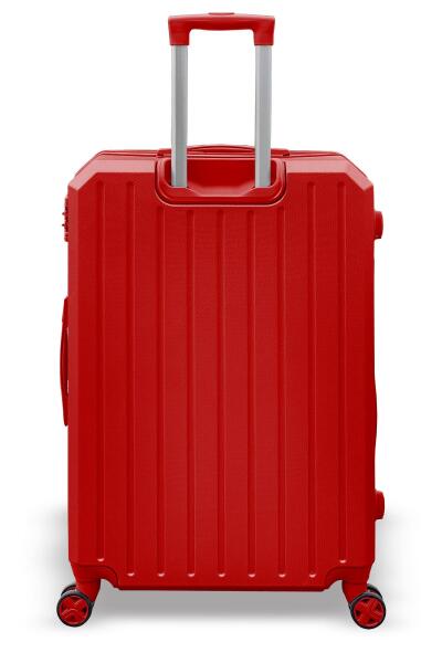 Coral High Diamond ABS Kırmızı Büyük Boy Valiz 16623 - 5
