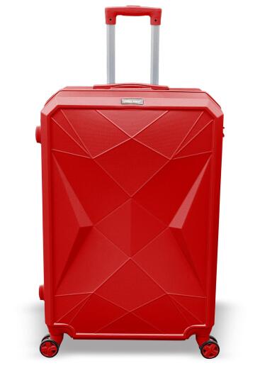 Coral High Diamond ABS Kırmızı Büyük Boy Valiz 16623 - CORAL HIGH