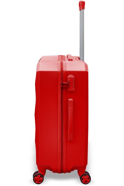 Coral High Diamond ABS Kırmızı Orta Boy Valiz 16622 - 4