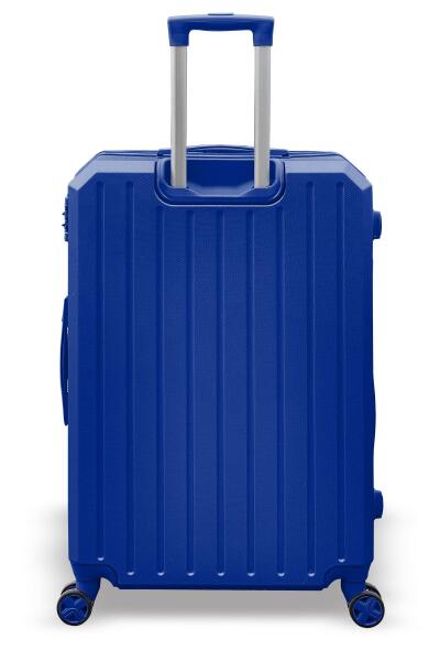 Coral High Diamond ABS Lacivert Büyük Boy Valiz 16608 - 5