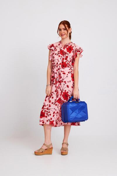 Coral High Diamond ABS Lacivert Makyaj Çantası 16609 - 7