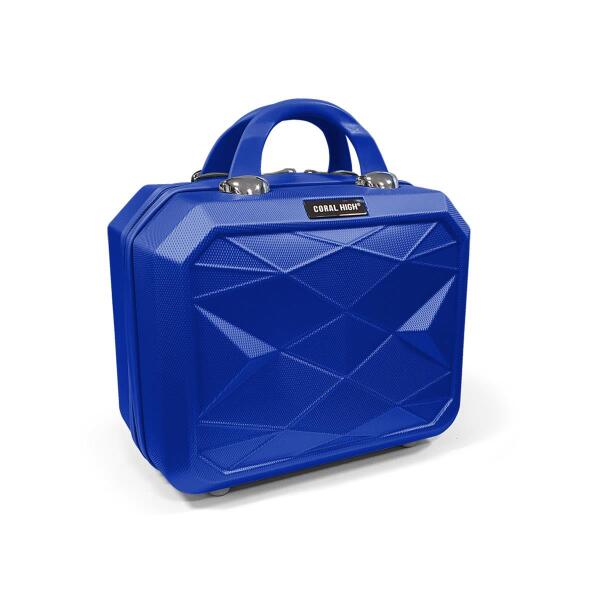 Coral High Diamond ABS Lacivert Makyaj Çantası 16609 - 1