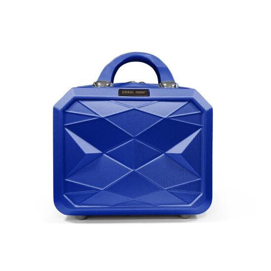 Coral High Diamond ABS Lacivert Makyaj Çantası 16609 - 3