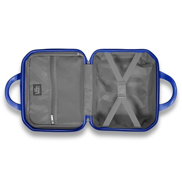 Coral High Diamond ABS Lacivert Makyaj Çantası 16609 - 6