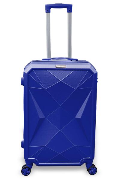 Coral High Diamond ABS Lacivert Orta Boy Valiz 16607 - 1