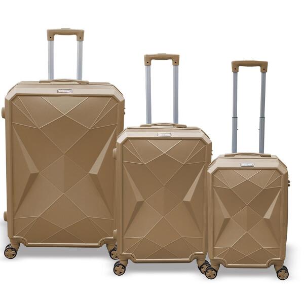 Coral High Diamond ABS Latte 3'lü Valiz Seti 16630 - 5