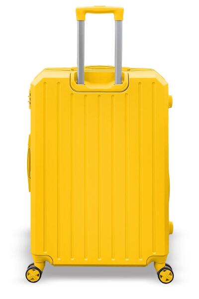 Coral High Diamond ABS Sarı Büyük Boy Valiz 16628 - 5