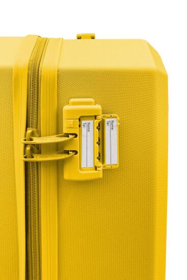 Coral High Diamond ABS Sarı Büyük Boy Valiz 16628 - 8